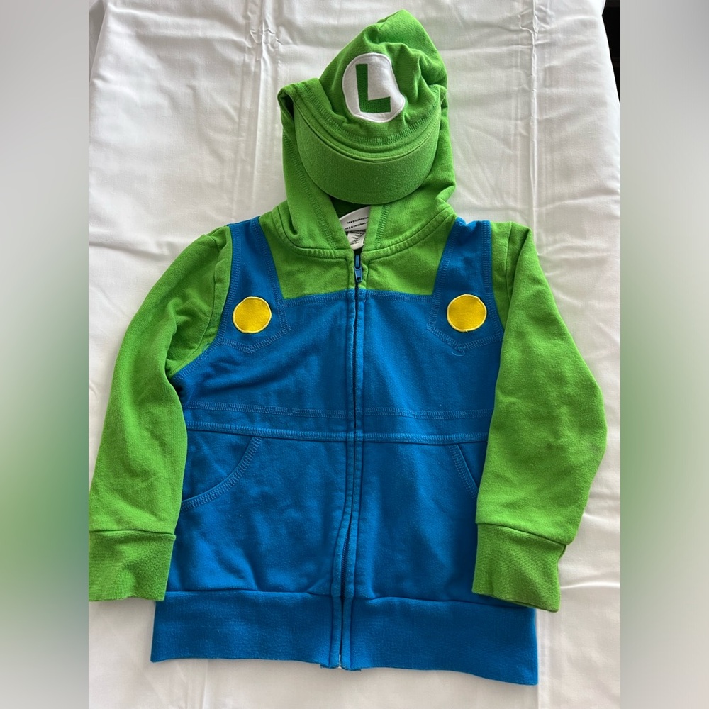 Super Nintendo World Luigi Zip Up Hoodie